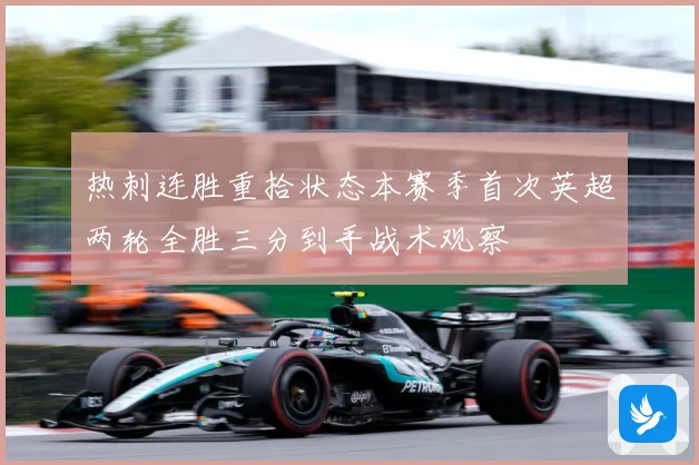 热刺连胜重拾状态本赛季首次英超两轮全胜三分到手战术观察